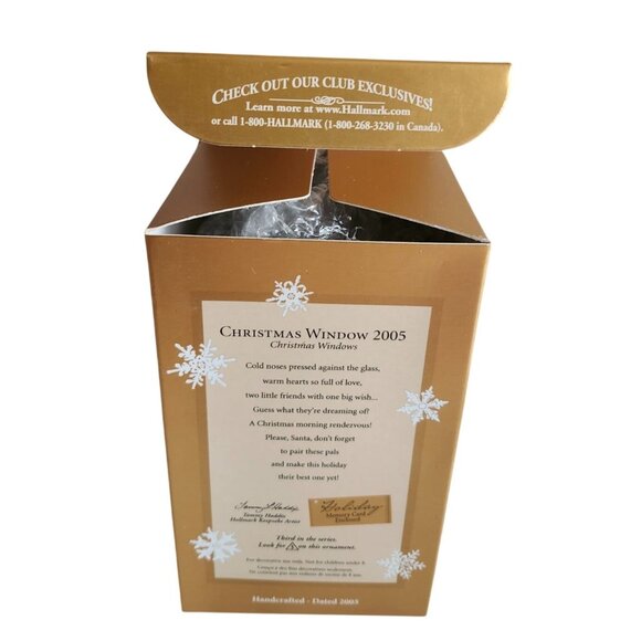 Hallmark Keepsake Club Exclusive Christmas Window Pet Shop Ornament 2005 Puppy - Picture 10 of 10